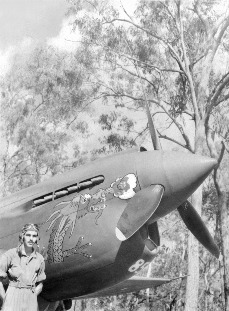1. George Preddy with P-40 in Australia in 1942