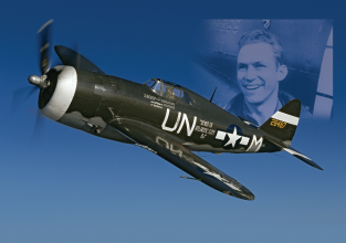 High-scoring P-47 Thunderbolt pilot Lt. Col. Robert “Bob” S. Johnson