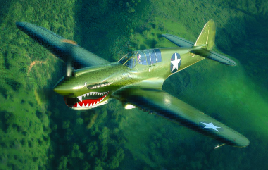 Planes of Fame P-40N Warhawk photographed over the Chin Hills, with John Maloney at the controls. (Photo by John Dibbs/Facebook.com/theplanepicture)