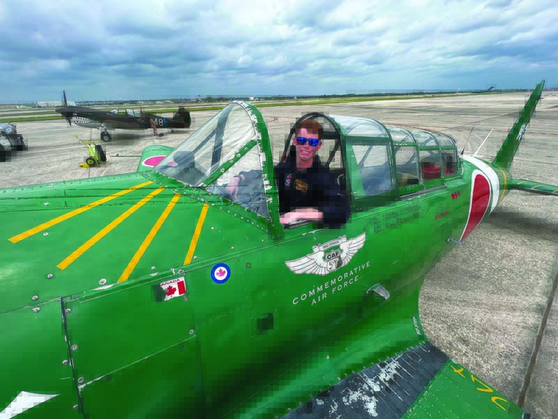 Twenty-two year old Parker Rathbun is one of the newest “Tora, Tora, Tora” display pilots for the Commemorative Air Force. He flies a replica Nakajima BN5 “Kate” torpedo bomber in the famed display. (Photo by Miles Turner )