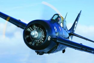 David Frasca brings in the Frasca Air Museum’s General Motor’s FM-2 Wildcat straight into the camera lens in the skies above Champaign, Illinois. This Wildcat is painted as the aircraft “Mah Baby” that Joe D. McGraw flew in the Pacific. (Photo by John Dibbs/Facebook.com/theplanepicture)